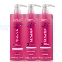 بروتين برازيلي جلامور لفرد الشعر طقم 500 مل