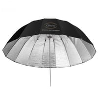 قلو مظلة عميقه مطرزه من الياف زجاجية فضية سهلة الق...