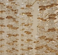 ثريا كريستال عناقيد ذهبي مستطيل 1.20م×60سم 6060/12...