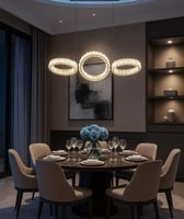 ثريا كريستال ذهبية بتصميم عصري