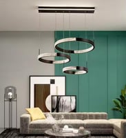 ثريا ليد 3 حلقات لون اسود 806