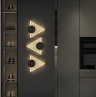 جداري ليد مودرن شكل مثلث 753