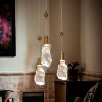 علاقي ليد مودرن حجر كريستال برونزي 446