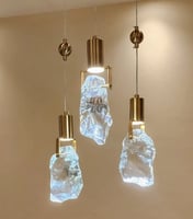 علاقي ليد مودرن حجر كريستال برونزي 446