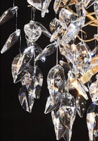 ثريا كريستال عناقيد ورق شجر مقاس 1م 4040/1000