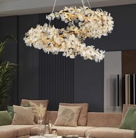 ثريا التاج ذهبي مقاس 60سم 9066/600