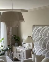 ثريا قماشية لون ابيض 715