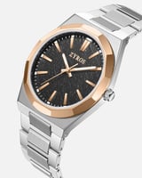 ساعة غيث الرجالية ستيل بلون فضي