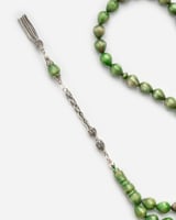 سبحة من حجر البكلايت الأنيق بلون أخضر