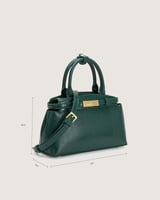 شنطة نسائية من الجلد الفاخر بلون أخضر