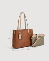 شنطة نسائية كلاسيك بلون بني