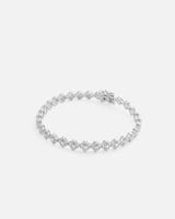 اسوارة نسائية بتصميم أنيق بلون فضي