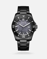 ساعة غلاسيير الرجالية بلون أسود