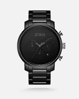 ساعة رجالية بسير سيراميك بلون أسود