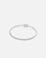 اسوارة نسائية بتصميم تنس باللون الفضي