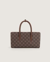 شنطة ورد النسائية جلد بلون بني