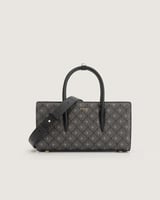 شنطة ورد النسائية جلد بلون أسود