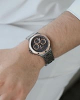 ساعة رجالية ستيل باللون الرمادي