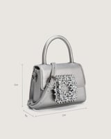 شنطة نسائية للمناسبات بلون فضي