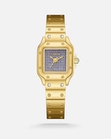 ساعة نسائية ستيل باللون الذهبي