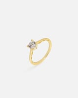 خاتم نسائي بتصميم أنيق بلون ذهبي