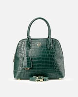 شنطة نسائية أنيقة من الجلد بلون أخضر