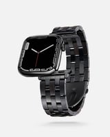 سوار ساعة آبل بتداخل الخشب مع المعدن