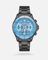 ساعة رجالية بسير ستيل باللون الرمادي