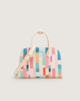 شنطة زهر النسائية جلد بلون بيج