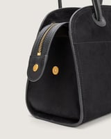 شنطة تالة النسائية مخمل بلون أسود