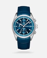 ساعة حضور الرجالية بلون أزرق