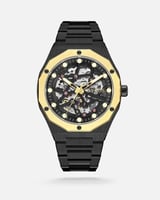 ساعة رجالية اتوماتيك بلون أسود