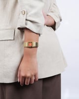 ساعة نسائية ستيل باللون الذهبي