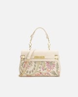 شنطة نسائية بلمسة من الفن بلون بيج