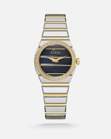 ساعة وقت النسائية ستيل باللون الذهبي والفضي