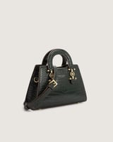 شنطة نسائية بمقاس متوسط بلون زيتي