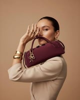 شنطة رحيق النسائية جلد بلون عودي