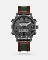 ساعة رجالية بتصميم عصري باللون البني