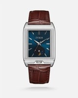 ساعة رجالية تجمع معاني الأناقة بسير جلد بلون بني