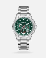 ساعة برق رجالية بسير من الستيل بلون فضي