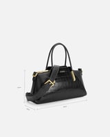 شنطة نسائية تعبر عن الثقة بمقاس متوسط بلون أسود