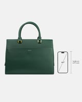 شنطة نسائية بحجم متوسط من الجلد بلون أخضر