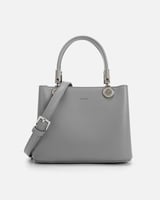 شنطة نسائية كلاسيك بلون رمادي