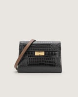 شنطة لمار النسائية بلون أخضر وأسود