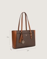 شنطة نسائية بحجم كبير بلون بني