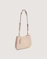 شنطة ثُريا بلون بيج بحجم صغير لكل يوم.