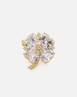 بروش نسائي بتصميم ملفت بلون ذهبي