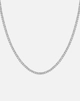 سلسال بسيط بأناقة باللون الفضي