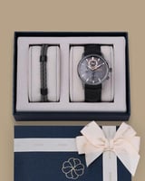 طقم هدايا رجالي أنيق ساعة واسوارة