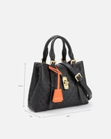 شنطة نسائية واسعة بلون أسود